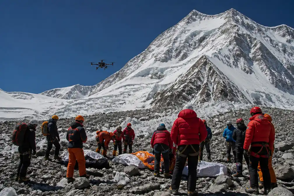 Lichamen geborgen na lawine op Broad Peak; topklimmer Purja vermist