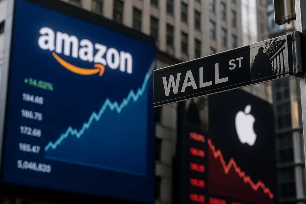 Amazon-aandeel stijgt 14 procent op Wall Street, Apple daalt na cijfers